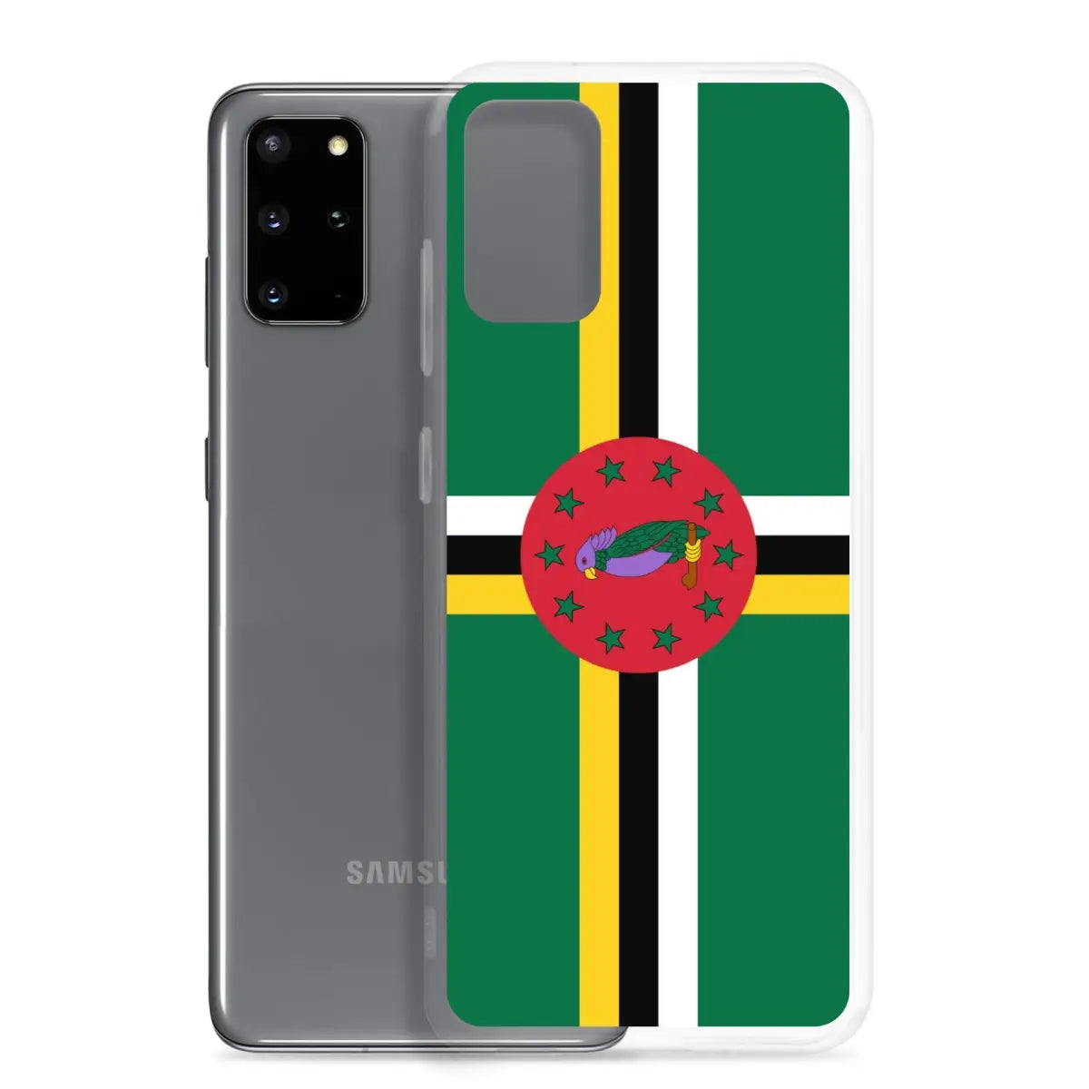 Coque téléphone drapeau de la dominique - pixelforma