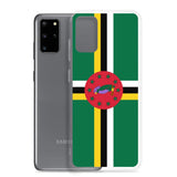 Coque téléphone drapeau de la dominique - pixelforma