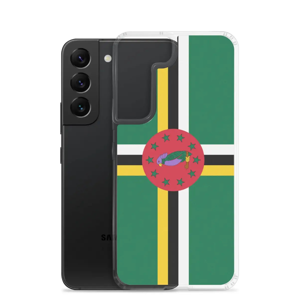 Coque téléphone drapeau de la dominique - pixelforma