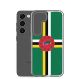 Coque téléphone drapeau de la dominique - pixelforma