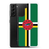 Coque téléphone drapeau de la dominique - pixelforma