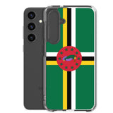 Coque téléphone drapeau de la dominique - pixelforma