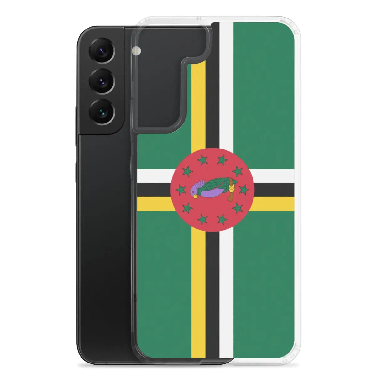 Coque téléphone drapeau de la dominique - pixelforma