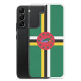 Coque téléphone drapeau de la dominique - pixelforma
