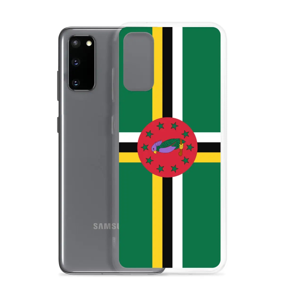 Coque téléphone drapeau de la dominique - pixelforma
