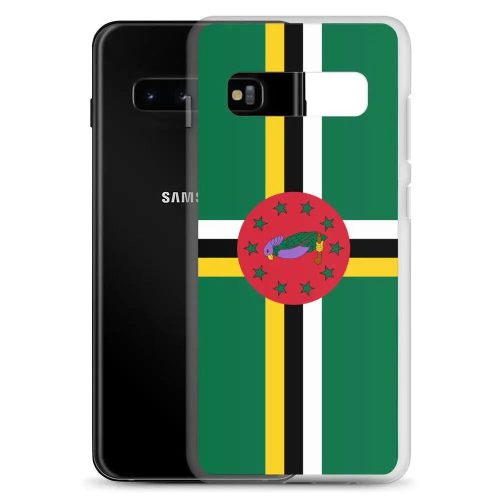 Coque téléphone drapeau de la dominique - pixelforma
