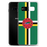 Coque téléphone drapeau de la dominique - pixelforma