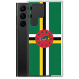 Coque téléphone drapeau de la dominique - pixelforma