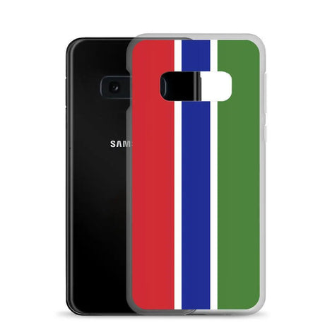 Coque téléphone drapeau de la gambie - pixelforma