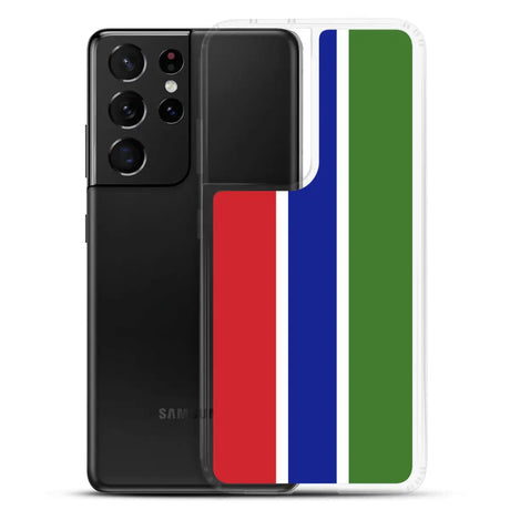 Coque téléphone drapeau de la gambie - pixelforma