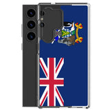 Coque téléphone drapeau de la géorgie du sud-et-les îles sandwich du sud - pixelforma