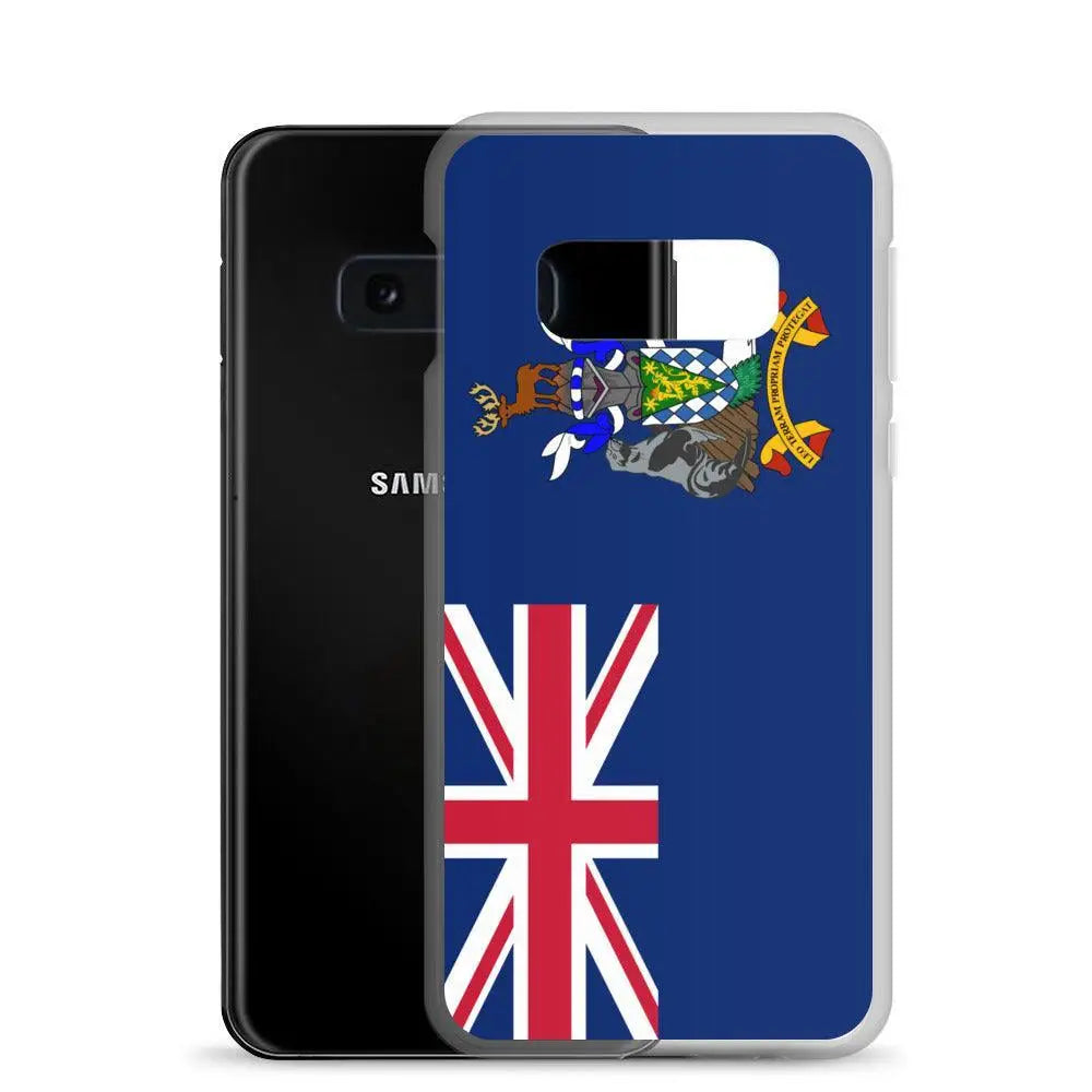 Coque téléphone drapeau de la géorgie du sud-et-les îles sandwich du sud - pixelforma