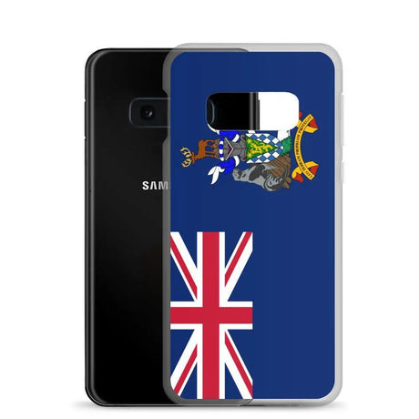 Coque téléphone drapeau de la géorgie du sud-et-les îles sandwich du sud - pixelforma