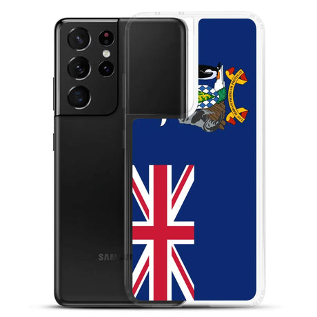 Coque téléphone drapeau de la géorgie du sud-et-les îles sandwich du sud - pixelforma