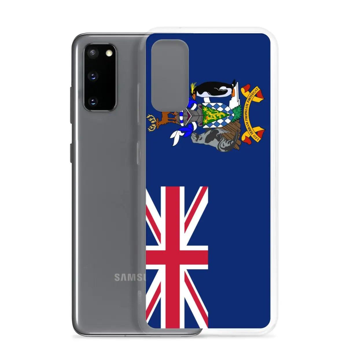 Coque téléphone drapeau de la géorgie du sud-et-les îles sandwich du sud - pixelforma