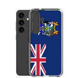 Coque téléphone drapeau de la géorgie du sud-et-les îles sandwich du sud - pixelforma