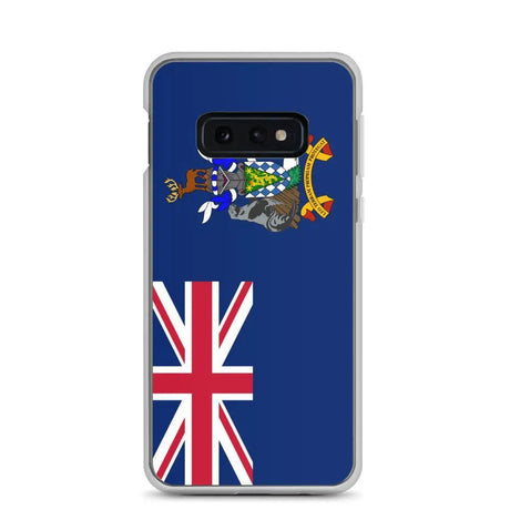 Coque téléphone drapeau de la géorgie du sud-et-les îles sandwich du sud - pixelforma