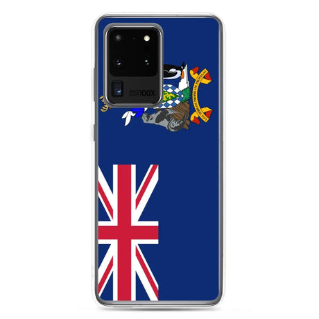 Coque téléphone drapeau de la géorgie du sud-et-les îles sandwich du sud - pixelforma