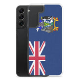 Coque téléphone drapeau de la géorgie du sud-et-les îles sandwich du sud - pixelforma