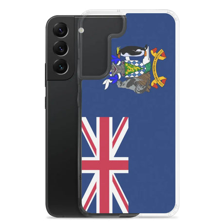 Coque téléphone drapeau de la géorgie du sud-et-les îles sandwich du sud - pixelforma