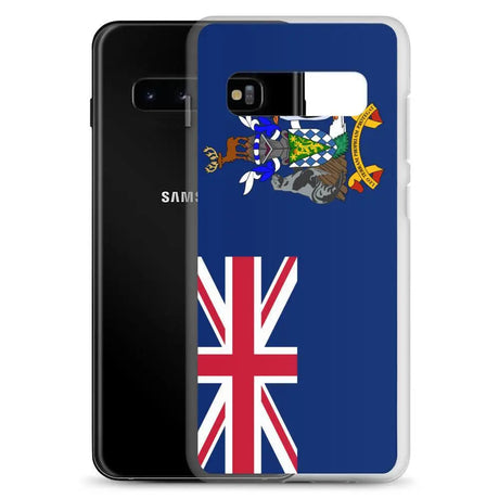 Coque téléphone drapeau de la géorgie du sud-et-les îles sandwich du sud - pixelforma