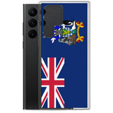 Coque téléphone drapeau de la géorgie du sud-et-les îles sandwich du sud - pixelforma