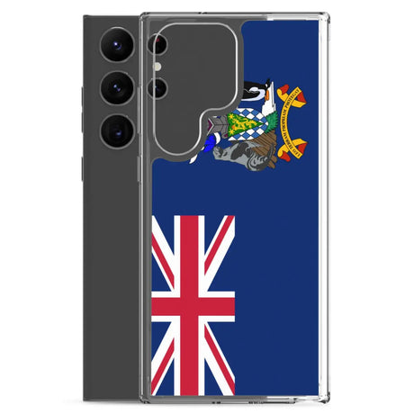 Coque téléphone drapeau de la géorgie du sud-et-les îles sandwich du sud - pixelforma