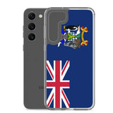 Coque téléphone drapeau de la géorgie du sud-et-les îles sandwich du sud - pixelforma