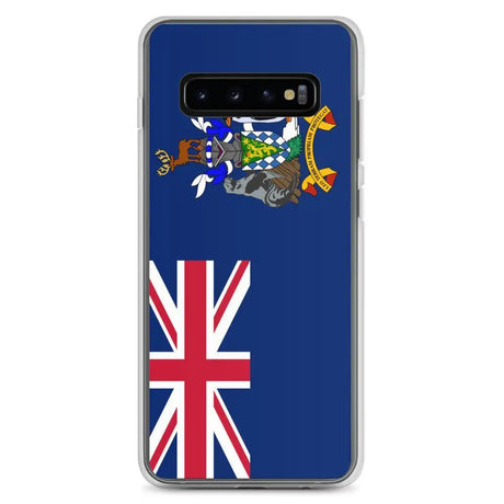 Coque téléphone drapeau de la géorgie du sud-et-les îles sandwich du sud - pixelforma