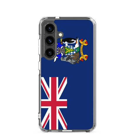 Coque téléphone drapeau de la géorgie du sud-et-les îles sandwich du sud - pixelforma