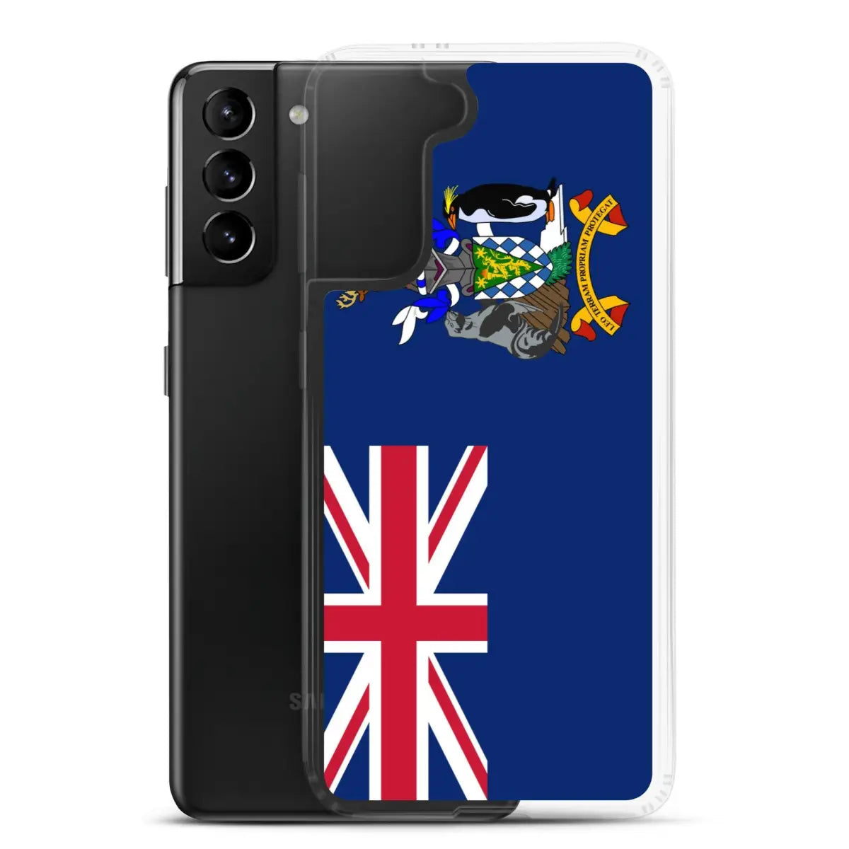 Coque téléphone drapeau de la géorgie du sud-et-les îles sandwich du sud - pixelforma