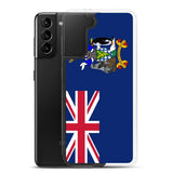 Coque téléphone drapeau de la géorgie du sud-et-les îles sandwich du sud - pixelforma