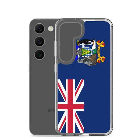 Coque téléphone drapeau de la géorgie du sud-et-les îles sandwich du sud - pixelforma