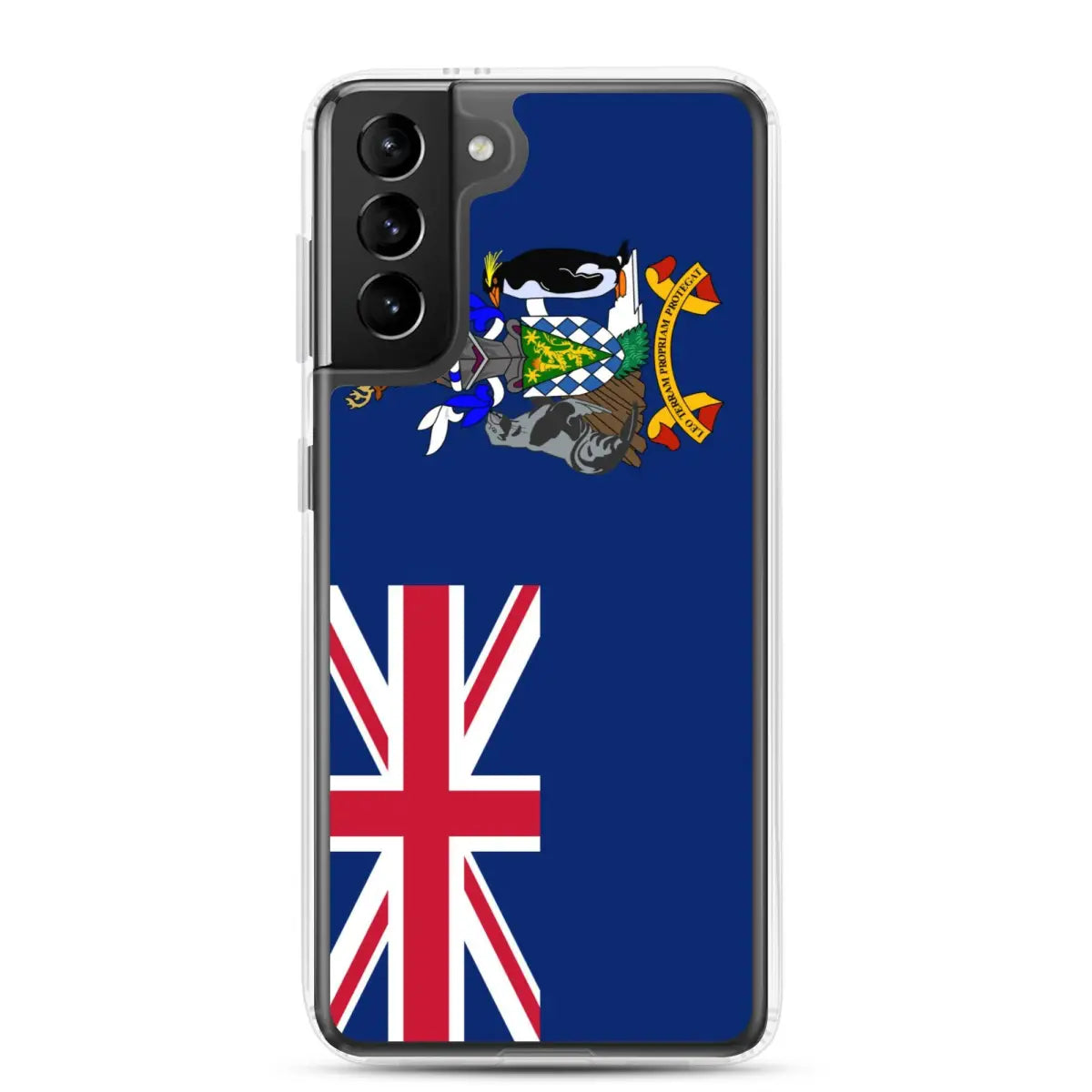 Coque téléphone drapeau de la géorgie du sud-et-les îles sandwich du sud - pixelforma