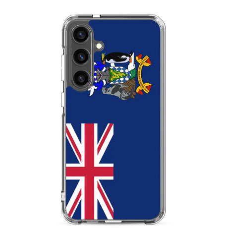 Coque téléphone drapeau de la géorgie du sud-et-les îles sandwich du sud - pixelforma