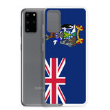 Coque téléphone drapeau de la géorgie du sud-et-les îles sandwich du sud - pixelforma