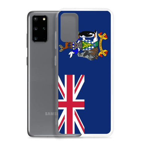 Coque téléphone drapeau de la géorgie du sud-et-les îles sandwich du sud - pixelforma