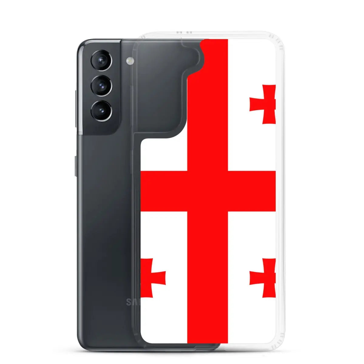 Coque téléphone drapeau de la géorgie - pixelforma