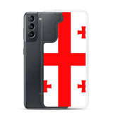 Coque téléphone drapeau de la géorgie - pixelforma