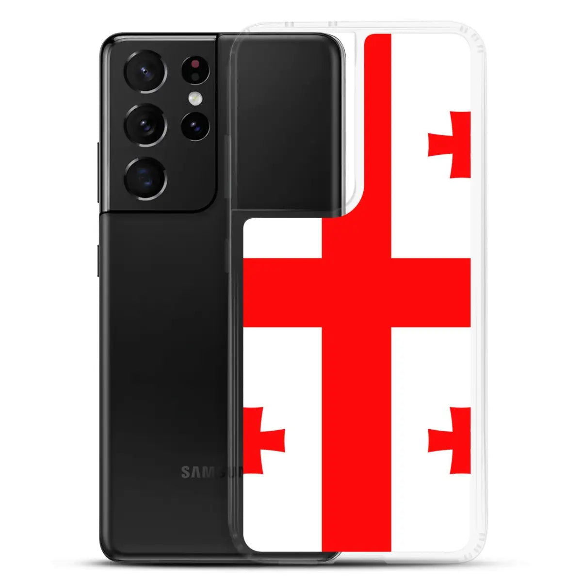 Coque téléphone drapeau de la géorgie - pixelforma