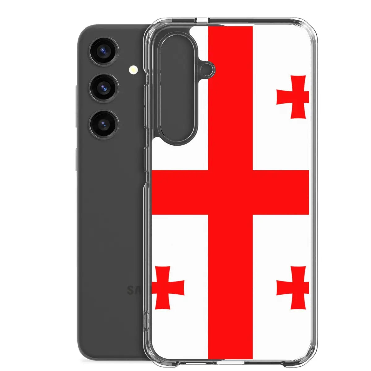 Coque téléphone drapeau de la géorgie - pixelforma