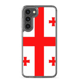 Coque téléphone drapeau de la géorgie - pixelforma