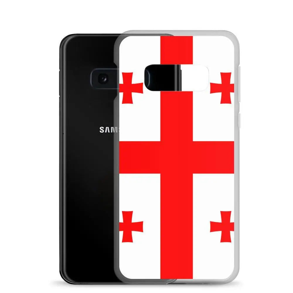 Coque téléphone drapeau de la géorgie - pixelforma