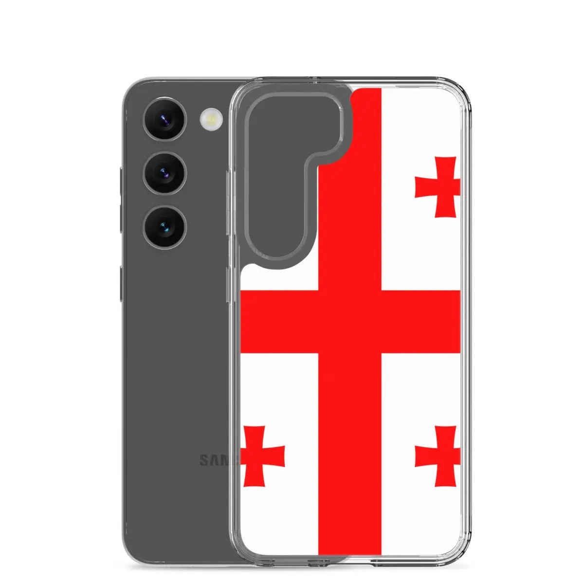 Coque téléphone drapeau de la géorgie - pixelforma