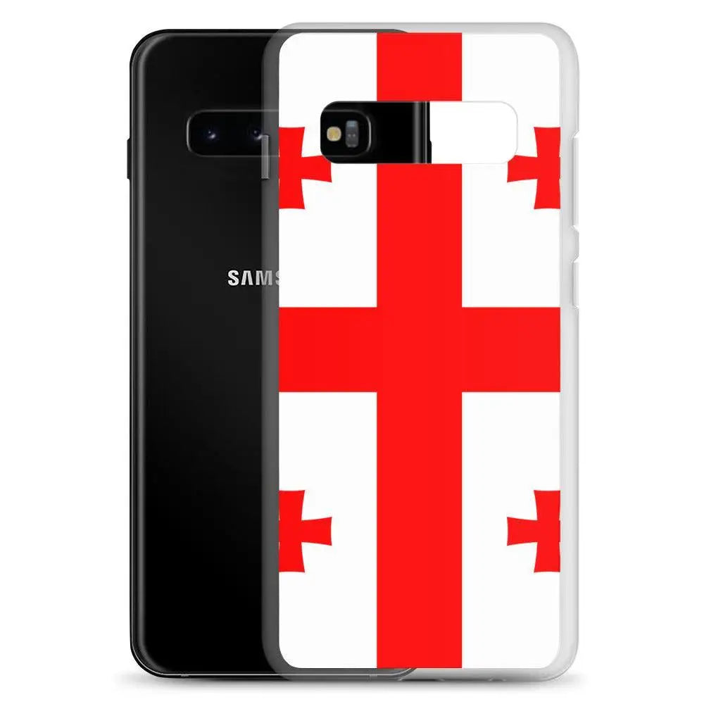 Coque téléphone drapeau de la géorgie - pixelforma