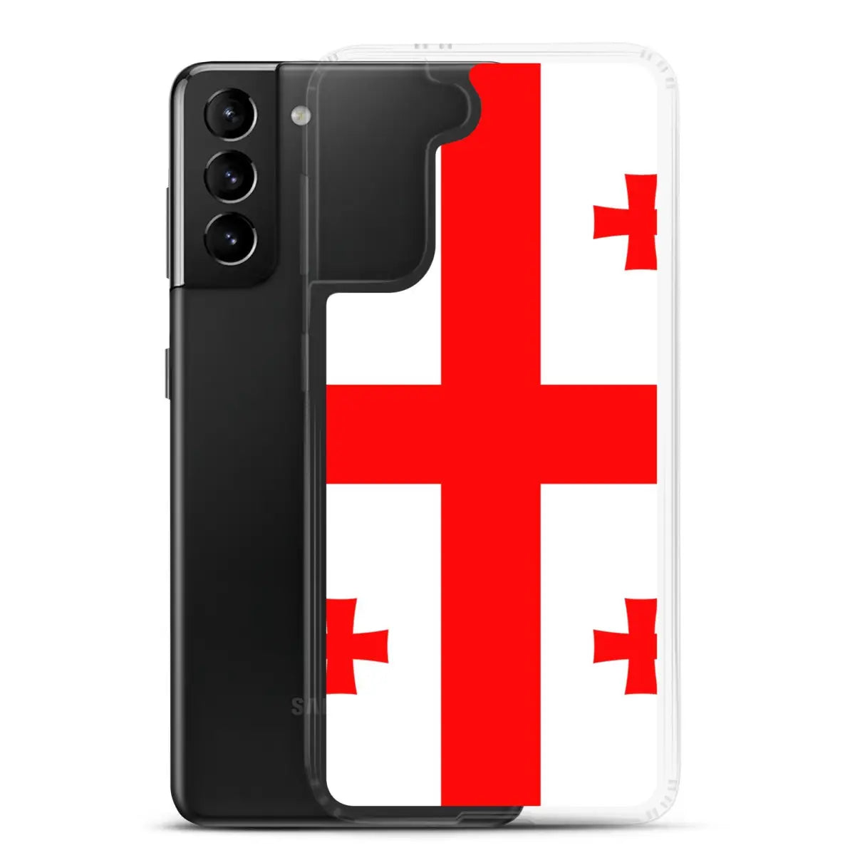 Coque téléphone drapeau de la géorgie - pixelforma