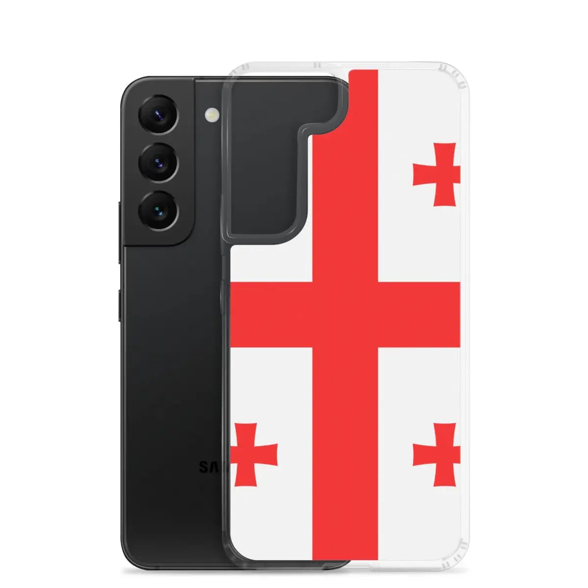 Coque téléphone drapeau de la géorgie - pixelforma