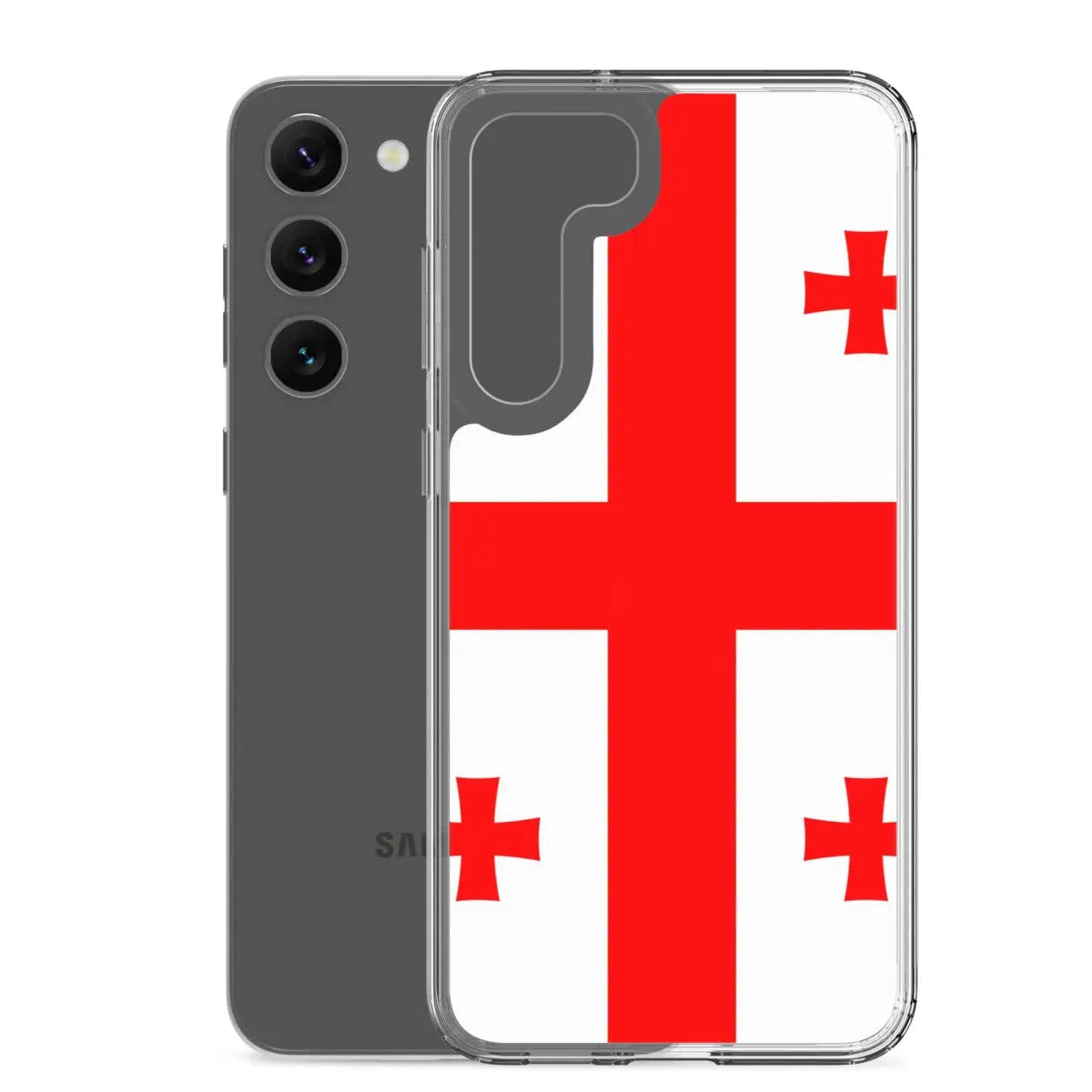 Coque téléphone drapeau de la géorgie - pixelforma