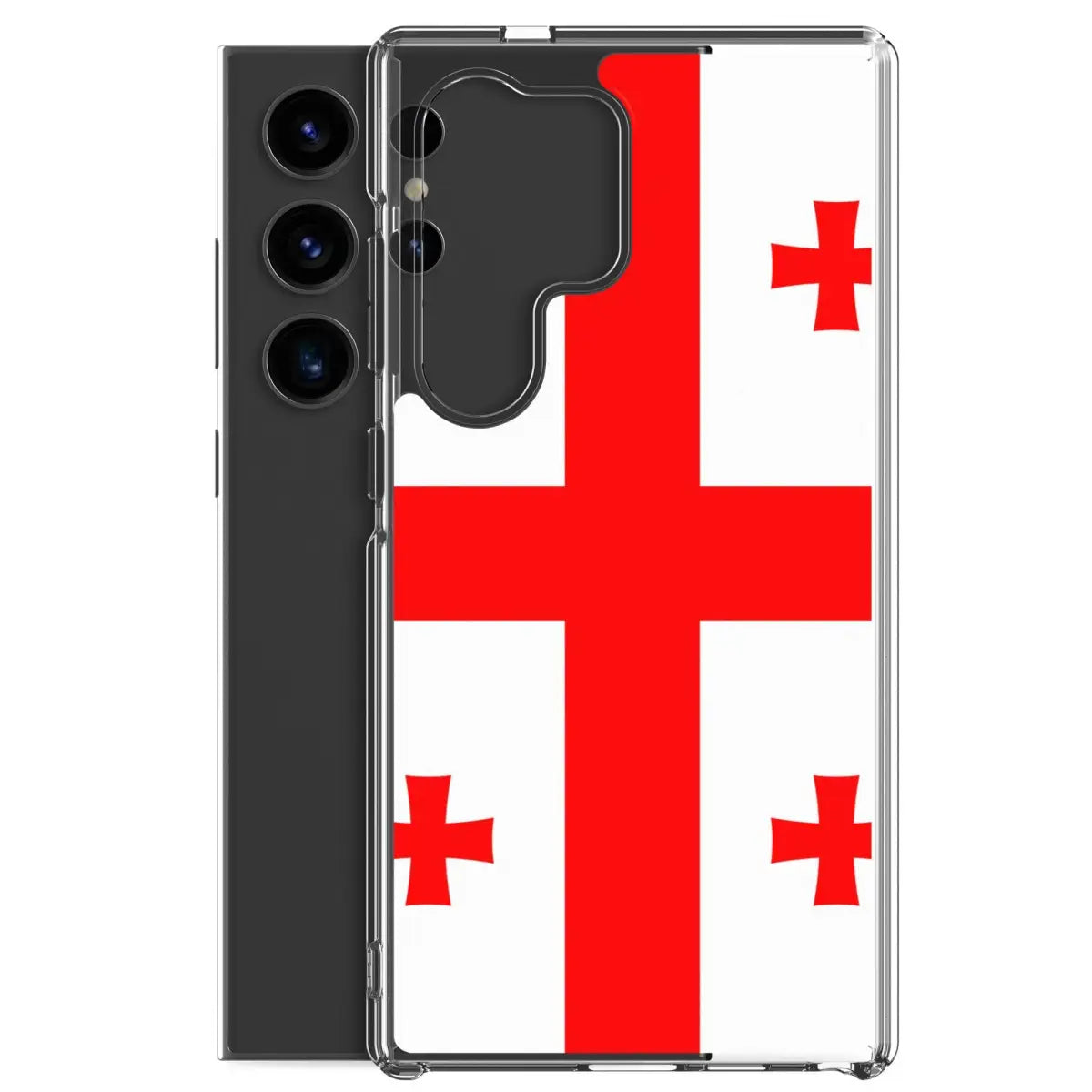 Coque téléphone drapeau de la géorgie - pixelforma