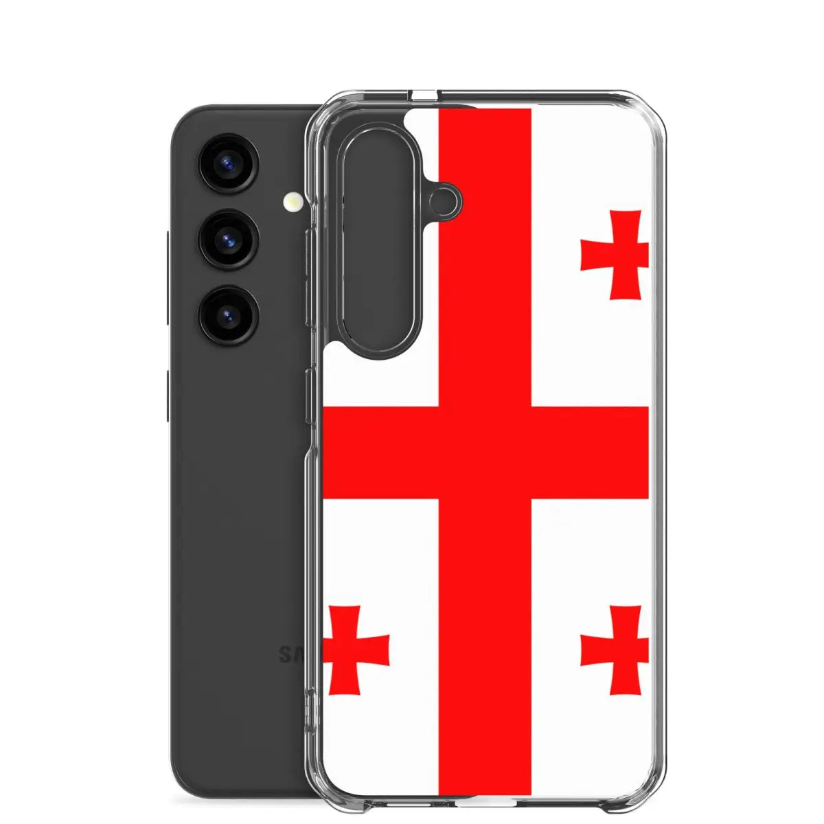 Coque téléphone drapeau de la géorgie - pixelforma